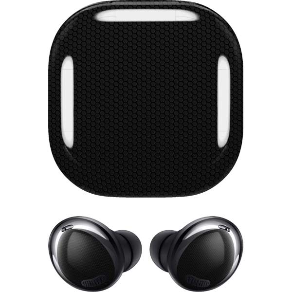 Specialty Vinyl Black Hex Texture Galaxy Buds Pro Skin