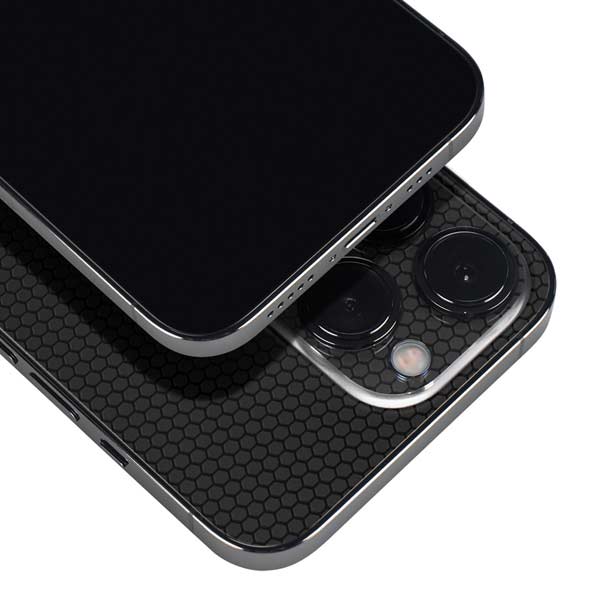 Specialty Vinyl Black Hex Texture iPhone 15 Pro Skin