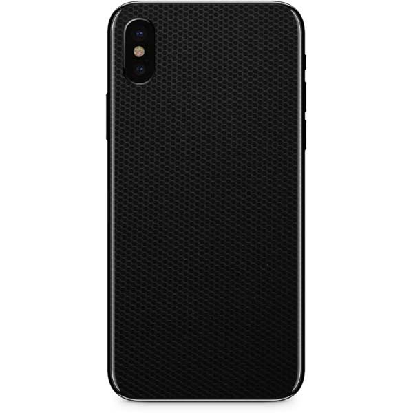 Specialty Vinyl Black Hex Texture iPhone X Skin