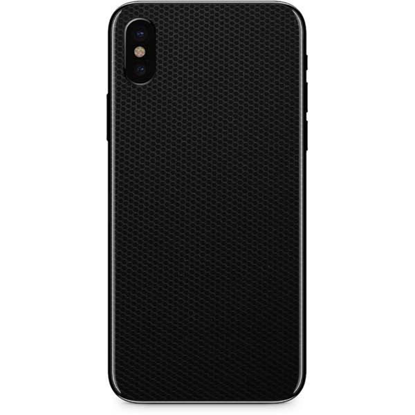 Specialty Vinyl Black Hex Texture iPhone XS Skin