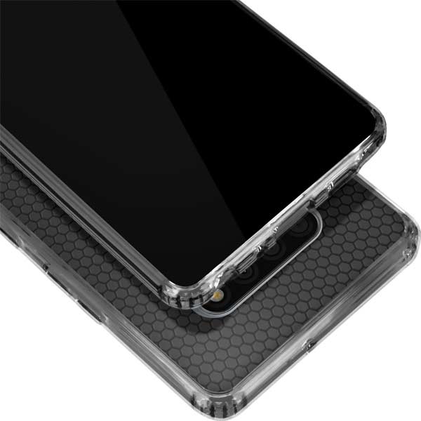 Specialty Vinyl Black Hex Texture LG Stylo 6 Clear Case