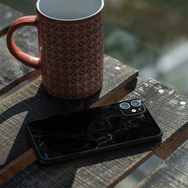 Black Marble iPhone 11 Skin