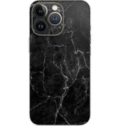 Black Marble iPhone 15 Pro Skin