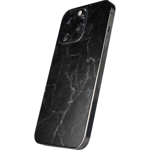 Black Marble iPhone 15 Pro Skin