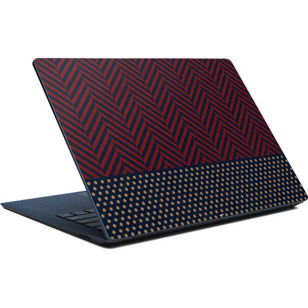 Blocked Polka Dot Chevron Surface Laptop Skin
