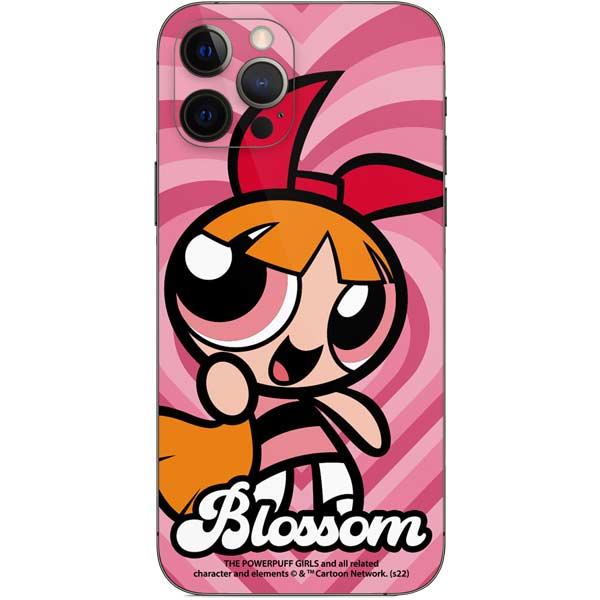 Cartoon Network Powerpuff Girls Blossom Pink Hearts iPhone 12 Pro Skin