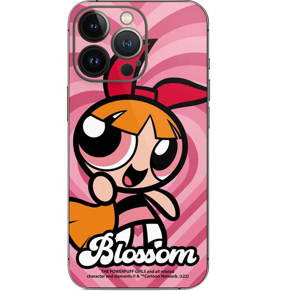 Cartoon Network Powerpuff Girls Blossom Pink Hearts iPhone 13 Pro Skin