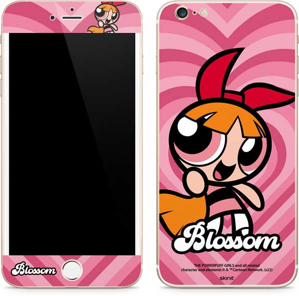 Cartoon Network Powerpuff Girls Blossom Pink Hearts iPhone 6/6s Plus Skin
