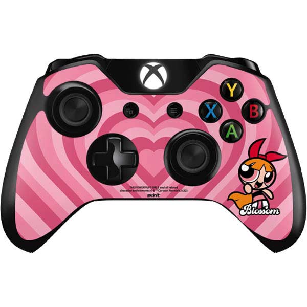 Cartoon Network Powerpuff Girls Blossom Pink Hearts Xbox One Controller Skin