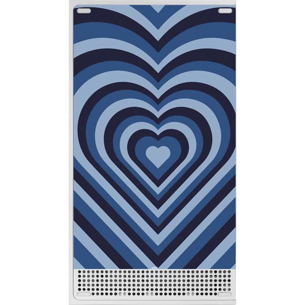 Blue Heart Pattern Xbox Series S Skins