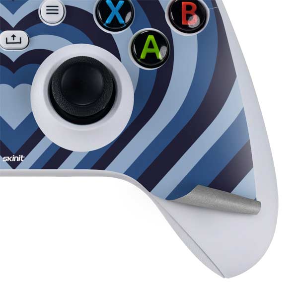 Blue Heart Pattern Xbox Series S Skins