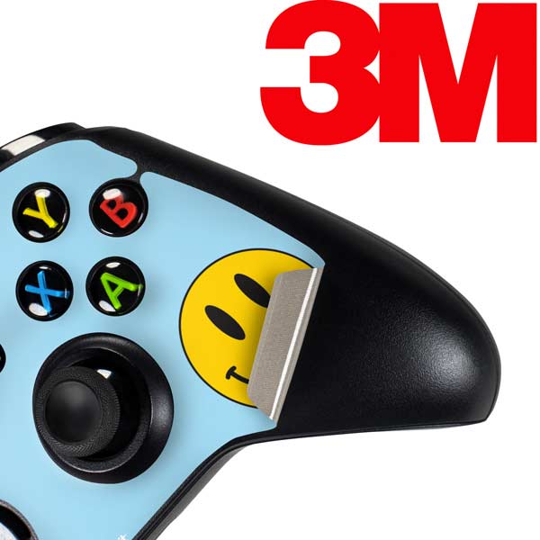 Blue Happy Face Xbox One Controller Skin