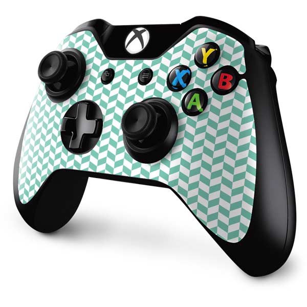 Blue White Chevron Xbox One Controller Skin