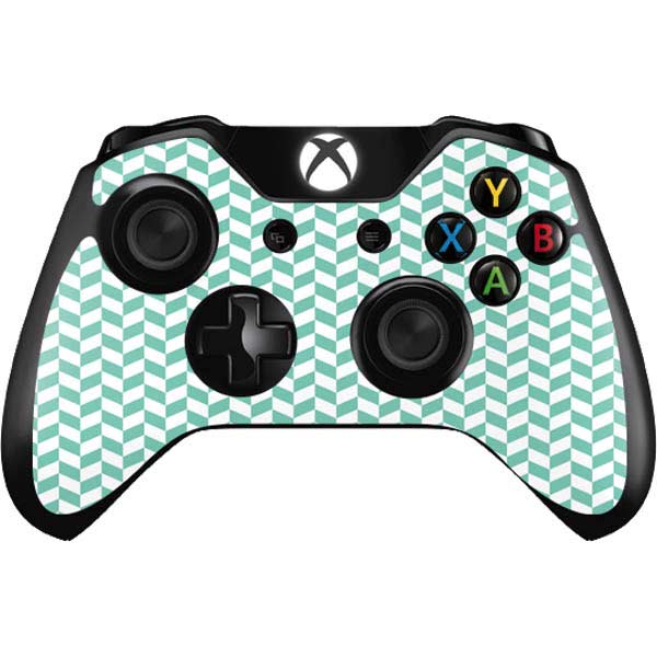 Blue White Chevron Xbox One Controller Skin