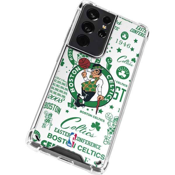 NBA Boston Celtics Historic Blast Galaxy S21 Ultra 5G Clear Case