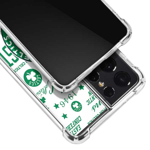 NBA Boston Celtics Historic Blast Galaxy S21 Ultra 5G Clear Case