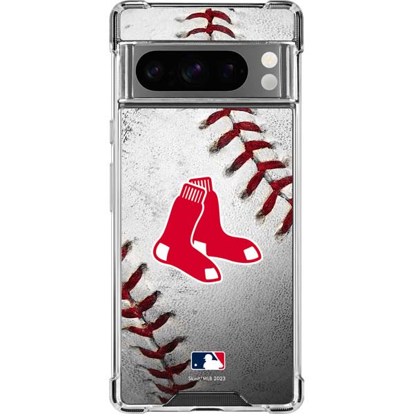 Google Pixel 8 Pro Boston Red Sox Game Ball Clear Phone Case