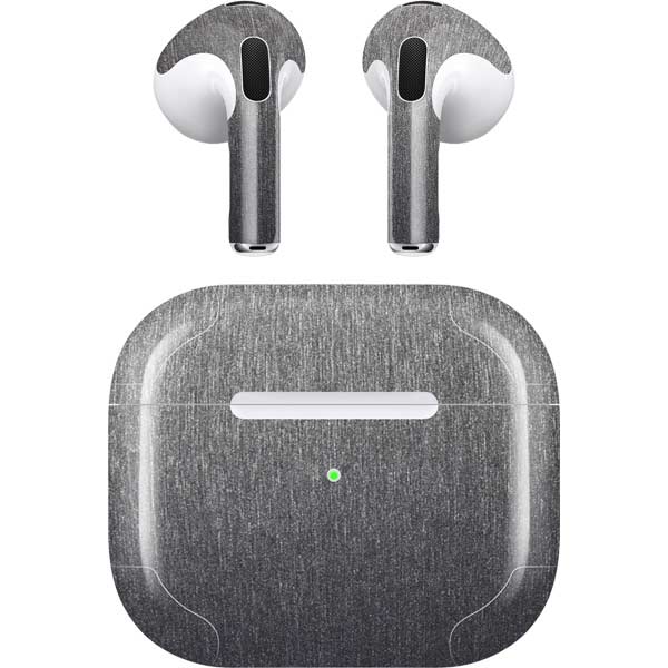 Specialty Vinyl Brushed Steel Texture Apple AirPods (3rd Gen 2021) Skin