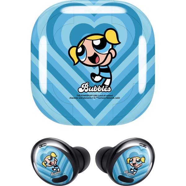 Cartoon Network Powerpuff Girls Bubbles Blue Hearts Galaxy Buds Pro Skin