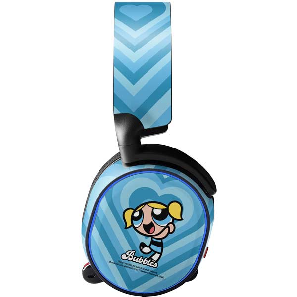 Cartoon Network Powerpuff Girls Bubbles Blue Hearts SteelSeries Arctis 3 Skin