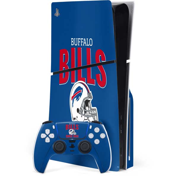 NFL Buffalo Bills Helmet PS5 Slim Disk Bundle Skin