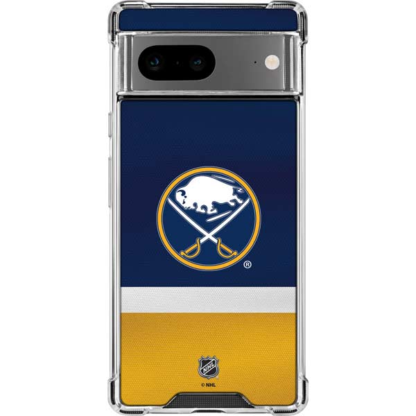 NHL Buffalo Sabres Jersey Google Pixel 8 Clear Case