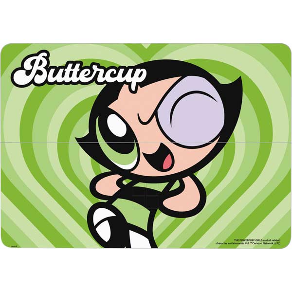 Cartoon Network Powerpuff Girls Buttercup Green Hearts Surface Laptop Studio Skin