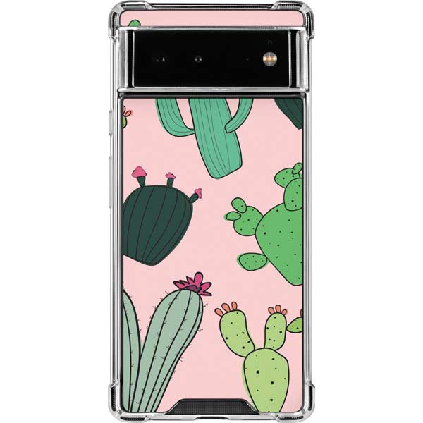 Cactus Print Google Pixel 6 Clear Case
