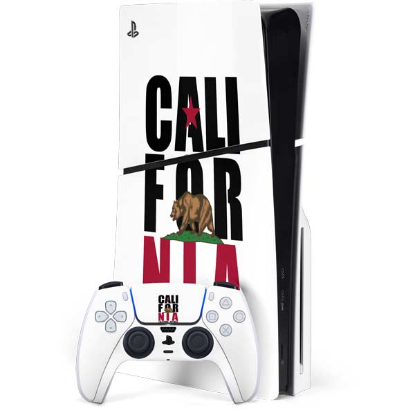California White Block PS5 Slim Disk Bundle Skin