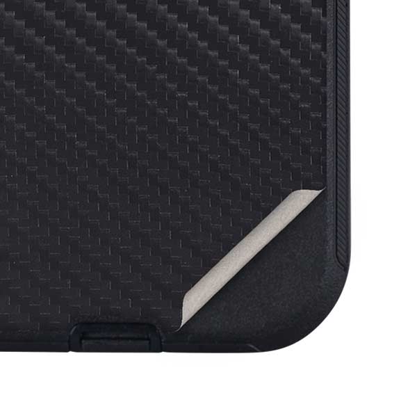 Black Carbon Fiber Specialty Texture Material Otterbox Defender iPhone Skin