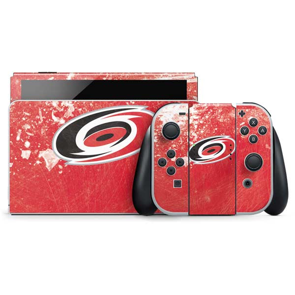 NHL Carolina Hurricanes Frozen Nintendo Switch OLED 2021 Skin