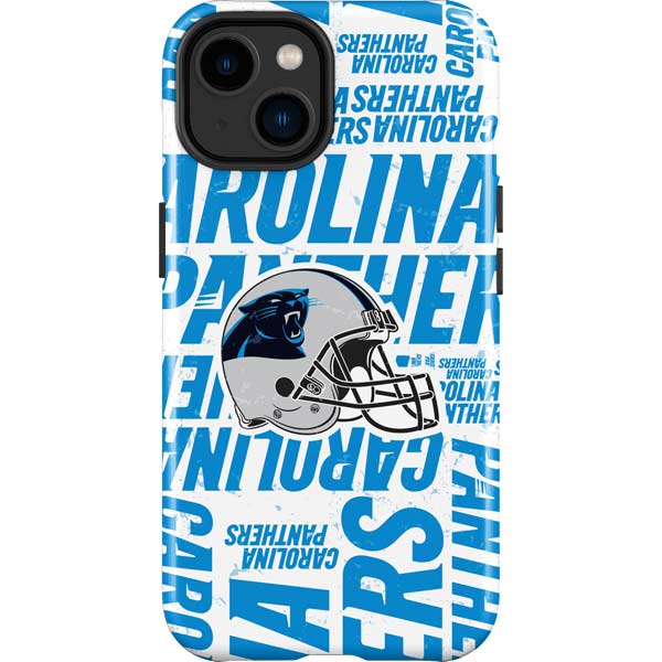carolina panthers football helmet case iPhone 14 Plus Carolina Panthers - Blast Impact Case