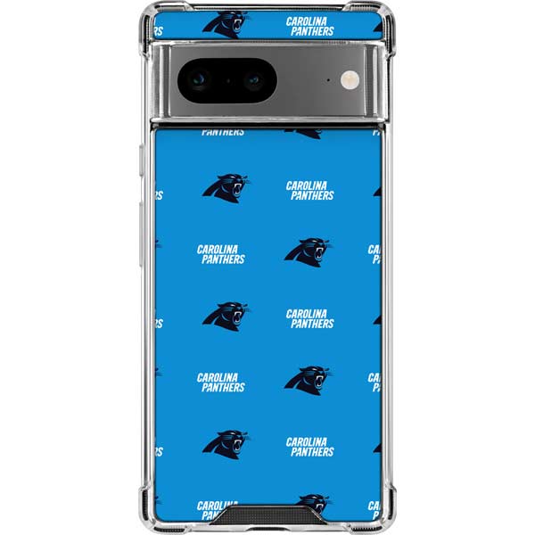 NFL Carolina Panthers Blitz Series Google Pixel 8 Clear Case