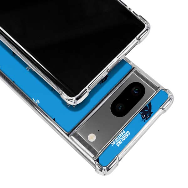 NFL Carolina Panthers Blitz Series Google Pixel 8 Clear Case