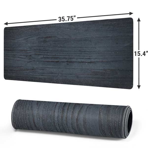 Charcoal Wood Gaming Mouse Pad