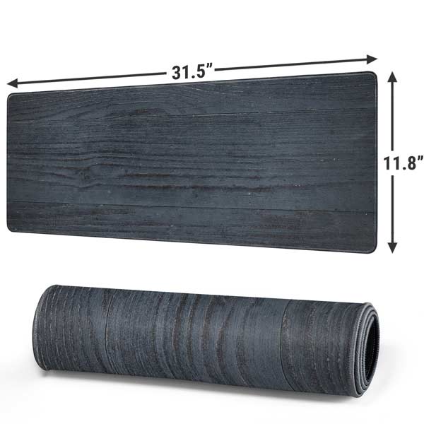 Charcoal Wood Gaming Mouse Pad