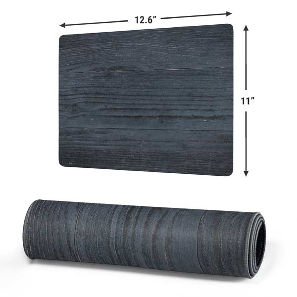 Charcoal Wood Gaming Mouse Pad