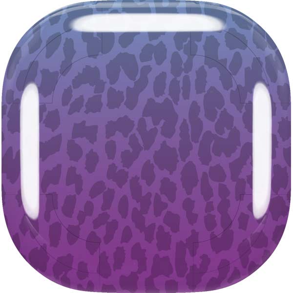 Cheetah Print Purple and Blue Galaxy Buds Live Skin