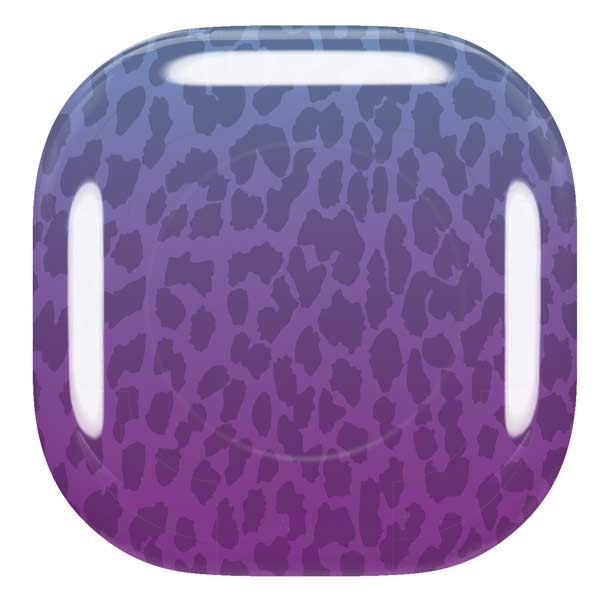 Cheetah Print Purple and Blue Galaxy Buds Live Skin