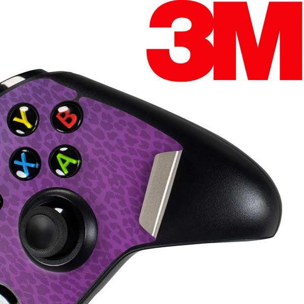 Cheetah Print Purple and Blue Xbox One Controller Skin