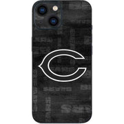 NFL Chicago Bears Black & White iPhone 13 Mini Skin