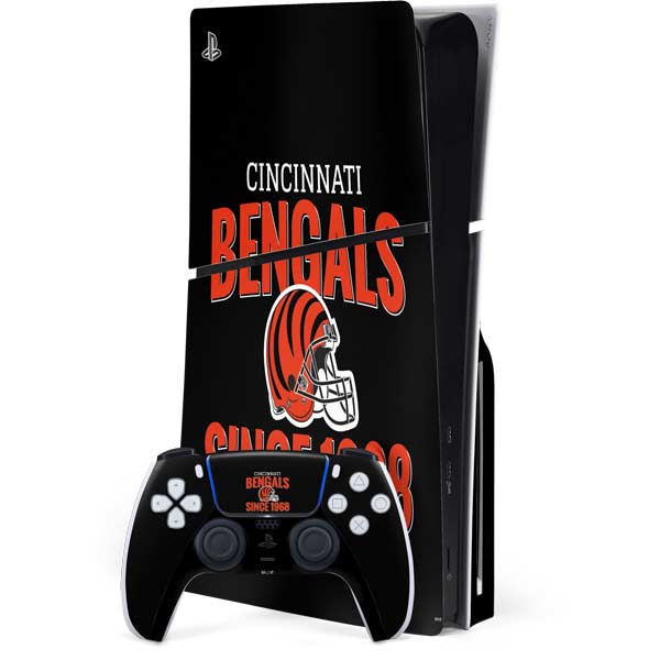 NFL Cincinnati Bengals Helmet PS5 Slim Disk Bundle Skin