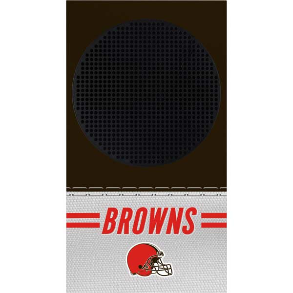 NFL Cleveland Browns White Striped Xbox Series S Skins