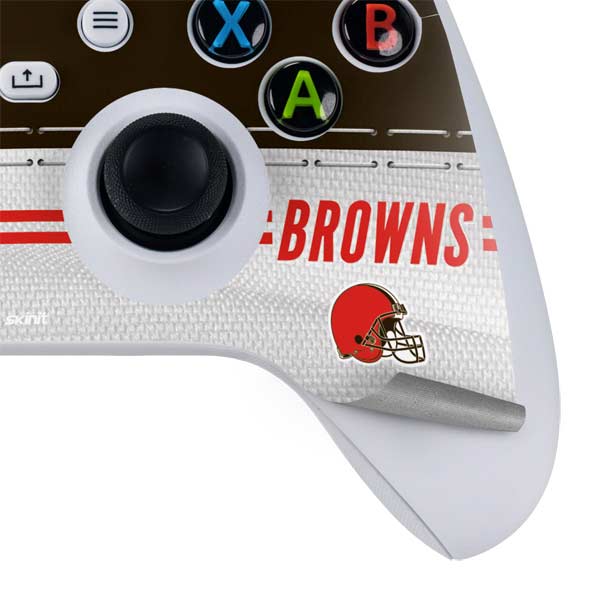 NFL Cleveland Browns White Striped Xbox Series S Skins
