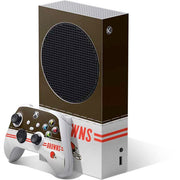NFL Cleveland Browns White Striped Xbox Series S Skins