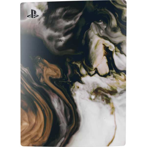 Copper and Black Marble Ink Skin for PS5 Console - Skinit
