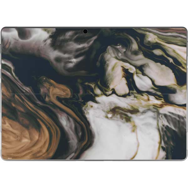 Copper and Black Marble Ink Surface Pro 9 Skin