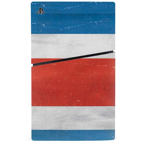 Costa Rican Flag Distressed PS5 Slim Digital Edition Console ...
