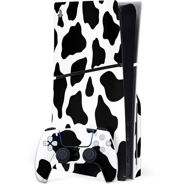 Cow Print PS5 Slim Disk Bundle Skin