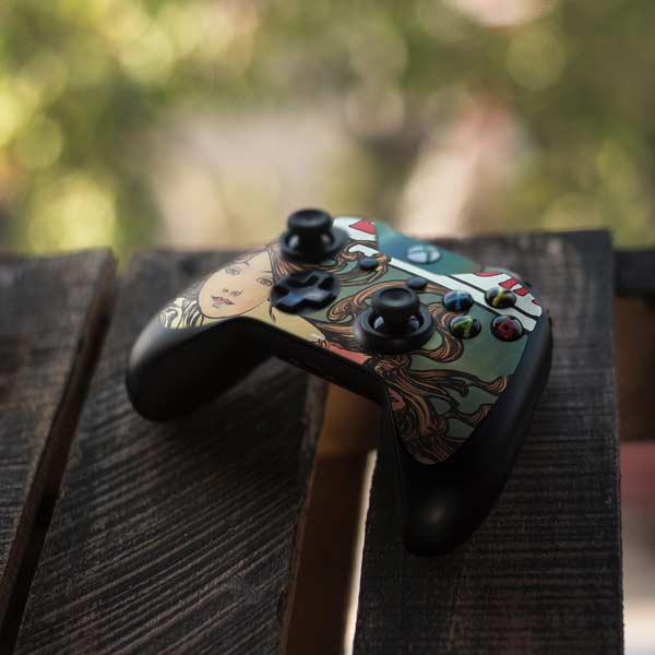 Alphonse Mucha Cycles Perfecta Xbox One Controller Skin